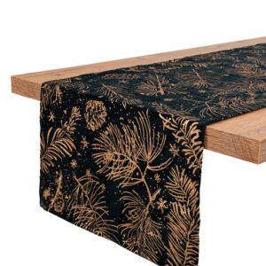 ΔΙΑΚΟΣΜΗΤΙΚΗ ΧΡΙΣΤΟΥΓΕΝΝΙΑΤΙΚΗ ΤΡΑΒΕΡΣΑ Fylliana FL286 ΜΠΛΕ ΜΕ ΧΡΥΣΟ 40x140εκ