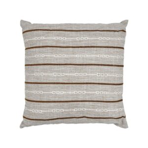 ΔΙΑΚΟΣΜΗΤΙΚΟ ΜΑΞΙΛΑΡΙ Fylliana ΜΠΕΖ-ΚΑΦΕ ΡΙΓΑ 45x45εκ