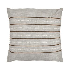 ΔΙΑΚΟΣΜΗΤΙΚΟ ΜΑΞΙΛΑΡΙ Fylliana ΜΠΕΖ-ΚΑΦΕ ΡΙΓΑ 60x60εκ