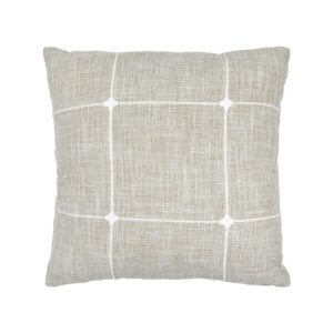 ΔΙΑΚΟΣΜΗΤΙΚΟ ΜΑΞΙΛΑΡΙ Fylliana ΜΠΕΖ-ΛΕΥΚΟ 45x45εκ