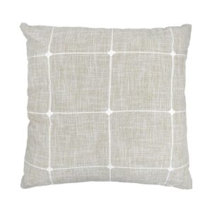 ΔΙΑΚΟΣΜΗΤΙΚΟ ΜΑΞΙΛΑΡΙ Fylliana ΜΠΕΖ-ΛΕΥΚΟ 60x60εκ