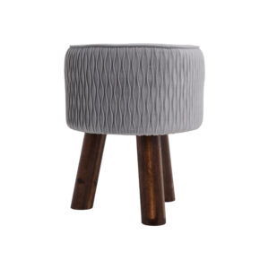 ΔΙΑΚΟΣΜΗΤΙΚΟ ΥΦΑΣΜΑΤΙΝΟ ΣΚΑΜΠΟ Fylliana SV1/3RA ΓΚΡΙ 28x28x34εκ