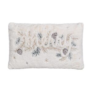 ΔΙΑΚΟΣΜΗΤΙΚΟ ΧΡΙΣΤΟΥΓΕΝΝΙΑΤΙΚΟ ΜΑΞΙΛΑΡΙ Fylliana FL006 ΛΕΥΚΟ-ΜΠΕΖ 30x50x5εκ