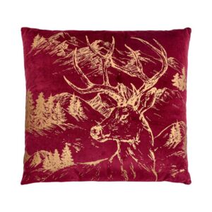 ΔΙΑΚΟΣΜΗΤΙΚΟ ΧΡΙΣΤΟΥΓΕΝΝΙΑΤΙΚΟ ΜΑΞΙΛΑΡΙ Fylliana FL284 ΚΟΚΚΙΝΟ ΜΕ ΧΡΥΣΟ 45x45x5εκ