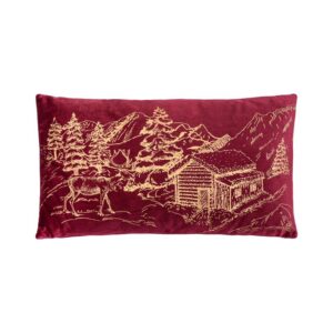 ΔΙΑΚΟΣΜΗΤΙΚΟ ΧΡΙΣΤΟΥΓΕΝΝΙΑΤΙΚΟ ΜΑΞΙΛΑΡΙ Fylliana FL285 ΚΟΚΚΙΝΟ ΜΕ ΧΡΥΣΟ 30x50x5εκ