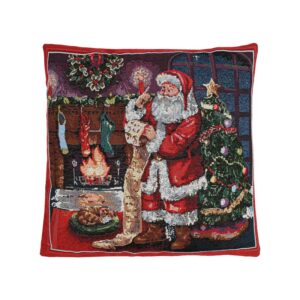 ΔΙΑΚΟΣΜΗΤΙΚΟ ΧΡΙΣΤΟΥΓΕΝΝΙΑΤΙΚΟ ΜΑΞΙΛΑΡΙ Fylliana ΚΟΚΚΙΝΟ-ΛΕΥΚΟ-ΠΡΑΣΙΝΟ 44x44εκ