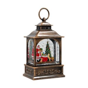 ΔΙΑΚΟΣΜΗΤΙΚΟ ΧΡΙΣΤΟΥΓΕΝΝΙΑΤΙΚΟ ΦΑΝΑΡΙ Fylliana FL24077 ΜΕ ΜΟΥΣΙΚΗ & USB ΧΡΥΣΟ 14x14x22εκ