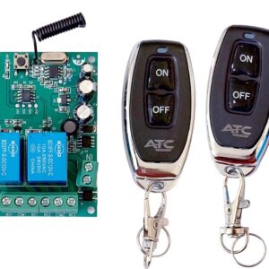 Δικάναλος Δέκτης Εντολών KIT Με 2 Κοντρόλ KG1285V (12V εως 85V)