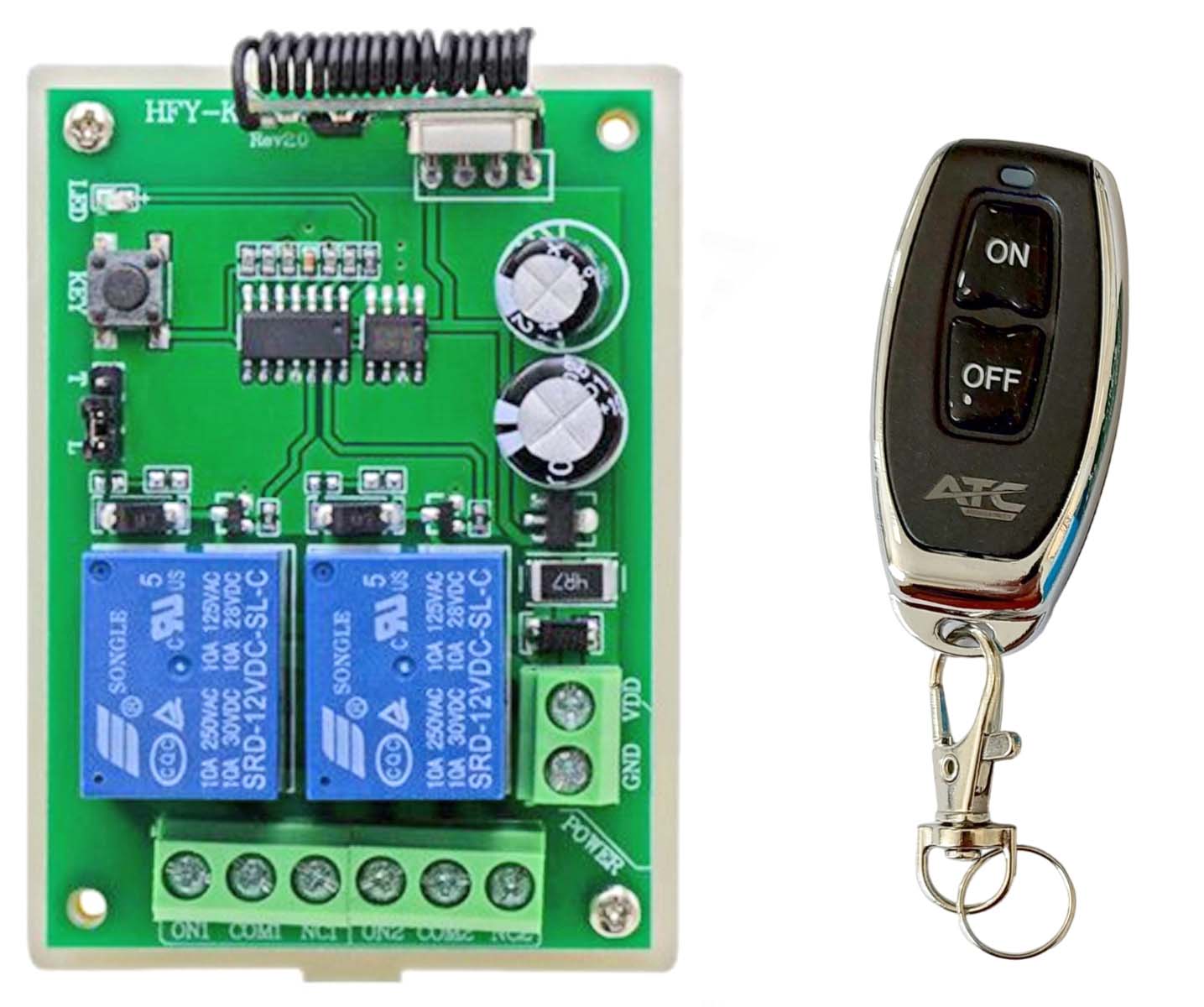 Δικάναλος Δέκτης Εντολών KIT Με 2 Κοντρόλ KG12V (Μόνο 12V) Δικάναλος Δέκτης Εντολών KIT Με 2 Κοντρόλ KG12V (Μόνο 12V) - Image 3