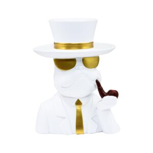 ΕΠΙΤΡΑΠΕΖΙΑ ΔΙΑΚΟΣΜΗΤΙΚΗ ΦΙΓΟΥΡΑ DOG Fylliana FL7251 ΛΕΥΚΟ ΧΡΩΜΑ 20x11x28εκ