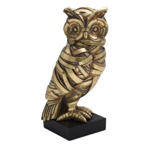 ΕΠΙΤΡΑΠΕΖΙΑ ΔΙΑΚΟΣΜΗΤΙΚΗ ΦΙΓΟΥΡΑ Fylliana FL25090 ΚΟΥΚΟΥΒΑΓΙΑ ΧΡΥΣΟ-ΜΑΥΡΟ ΧΡΩΜΑ 9.50x9.50x22.5εκ