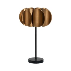 ΕΠΙΤΡΑΠΕΖΙΑ ΛΑΜΠΑ Fylliana FL610323 ΜΕΤΑΛΛΙΚΗ ΜΠΡΟΝΖΕ-ΜΑΥΡΟ ΧΡΩΜΑ 37x62εκ Ε27