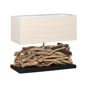 ΕΠΙΤΡΑΠΕΖΙΑ ΛΑΜΠΑ Fylliana ΑΠΟ ΘΑΛΑΣΣΟΞΥΛΟ ΧΡΩΜΑ ΦΥΣΙΚΟ 50x17x48εκ E27