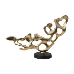 ΕΠΙΤΡΑΠΕΖΙΟ ΔΙΑΚΟΣΜΗΤΙΚΟ Fylliana FL29912 ΧΡΥΣΟ-ΜΑΥΡΟ ΜΑΤ ΧΡΩΜΑ 50x15x33εκ