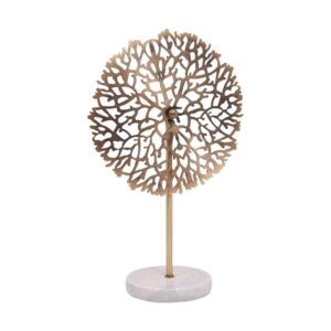 ΕΠΙΤΡΑΠΕΖΙΟ ΜΕΤΑΛΛΙΚΟ ΔΙΑΚΟΣΜΗΤΙΚΟ Fylliana Tree ΜΠΡΟΝΖΕ ΧΡΩΜΑ 24x12x38εκ sls