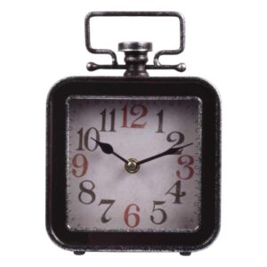 ΕΠΙΤΡΑΠΕΖΙΟ ΡΟΛΟΙ Fylliana "Lantern" ΜΕΤΑΛΛΙΚΟ ΜΑΥΡΟ ΧΡΩΜΑ 15x5x21.5εκ sls