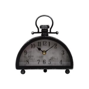 ΕΠΙΤΡΑΠΕΖΙΟ ΡΟΛΟΙ Fylliana "Vintage Lantern" ΜΕΤΑΛΛΙΚΟ ΜΑΥΡΟ ΧΡΩΜΑ 18.5x5.5x18.5εκ sls