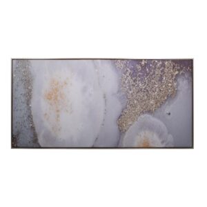 ΚΑΔΡΟ Fylliana 62666 "White flowers" ΛΕΥΚΟ-ΣΙΕΛ-ΓΚΡΙ ΧΡΩΜΑ 60x3x120εκ