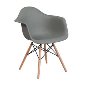 ΚΑΡΕΚΛΑ Fylliana Casual ΓΚΡΙ ΚΑΘΙΣΜΑ ΜΕ ΦΥΣΙΚΑ ΠΟΔΙΑ 65x64x79εκ