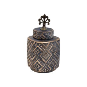 ΚΕΡΑΜΙΚΟ BAZO Fylliana 734 ΓΚΡΙ ΧΡΥΣΟ 14*14*29 sls