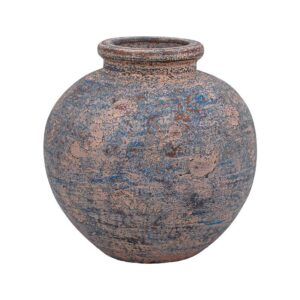 ΚΕΡΑΜΙΚΟ ΒΑΖΟ  FYLLIANA FL3223 ΧΡΩΜΑ ΜΑΥΡΟ - ΧΡΥΣΟ 33x33εκ