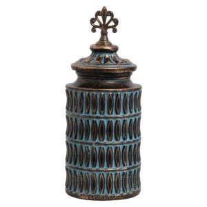 ΚΕΡΑΜΙΚΟ ΒΑΖΟ Fylliana 818695 ΜΠΡΟΝΖΕ 16x16x40εκ