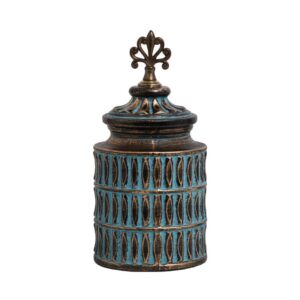 ΚΕΡΑΜΙΚΟ ΒΑΖΟ Fylliana 818696 ΜΠΡΟΝΖΕ 16x16x34εκ