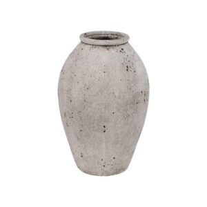 ΚΕΡΑΜΙΚΟ ΒΑΖΟ Fylliana FL18054 ΓΚΡΙ ΧΡΩΜΑ 19x19x29εκ