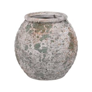 ΚΕΡΑΜΙΚΟ ΒΑΖΟ Fylliana FL19311 ΜΠΕΖ-ΚΑΦΕ-ΠΡΑΣΙΝΟ ΧΡΩΜΑ 19x19x19εκ