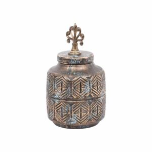 ΚΕΡΑΜΙΚΟ ΒΑΖΟ Fylliana ΒΕΡΑΜΑΝ ΜΠΡΟΝΖΕ 26.5εκ sls