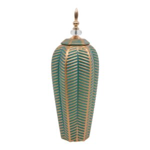 ΚΕΡΑΜΙΚΟ ΒΑΖΟ Fylliana ΒΕΡΑΜΑΝ-ΧΡΥΣΟ 46εκ sls