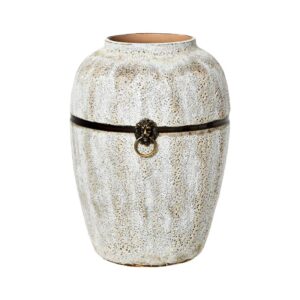 ΚΕΡΑΜΙΚΟ ΒΑΖΟ ΔΑΠΕΔΟΥ Fylliana ΓΚΡΙ ΧΡΩΜΑ 40εκ