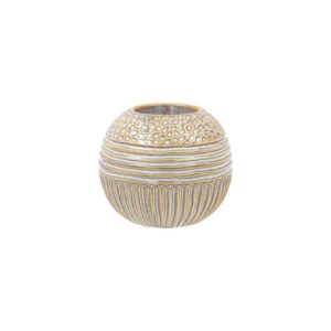 ΚΕΡΑΜΙΚΟ ΡΕΣΩ Fylliana FL23761 ΜΠΕΖ-ΛΕΥΚΟ ΧΡΩΜΑ 11x11x10εκ