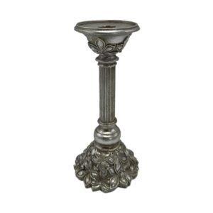 ΚΗΡΟΠΗΓΙΟ Fylliana Flower ΑΣΗΜΙ ΧΡΩΜΑ 11x11x26εκ sls