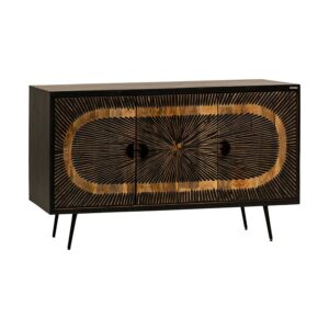 ΚΟΜΟΤΑ-ΜΠΟΥΦΕΣ Fylliana Kanpur ΜΑΥΡΟ ΜΕ ΕΦΕ ΠΑΛΑΙΩΣΗΣ ΧΡΩΜΑ 145x40x85εκ