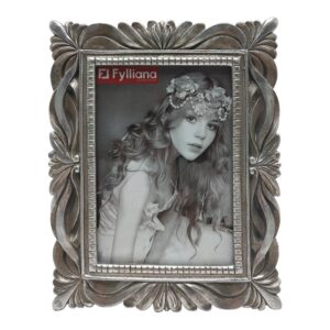 ΚΟΡΝΙΖΑ POLYRESIN Fylliana 21720 10*15 ΑΣΗΜΙ ΧΡΩΜΑ 15.5*1.5*20.5 sls