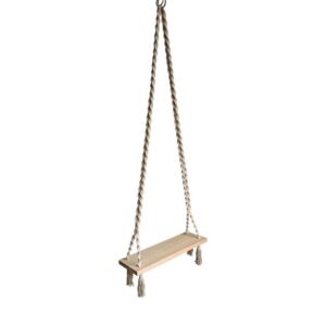 ΚΡΕΜΑΣΤΗ ΚΟΥΝΙΑ Fylliana FL620 ΜΕ ΞΥΛΙΝΟ ΚΑΘΙΣΜΑ ΧΡΩΜΑ ΜΠΕΖ 55x20x2εκ