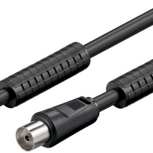 Καλώδιο RF 1.5m Μαύρο Φερρίτη