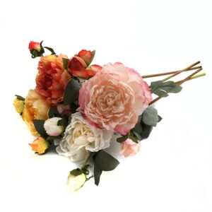 ΛΟΥΛΟΥΔΙ Fylliana Peony 1/4 ΛΕΥΚΟ-ΠΟΡΤΟΚΑΛΙ-ΚΙΤΡΙΝΟ-ΣΑΜΠΑΝΙ 0.62εκ