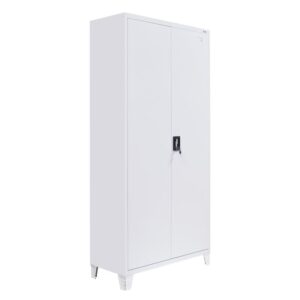 ΜΕΤΑΛΛΙΚΗ ΝΤΟΥΛΑΠΑ Fylliana Everet ΛΕΥΚΟ ΧΡΩΜΑ 90x40x190εκ