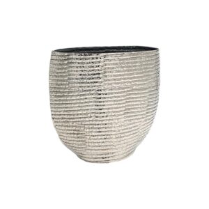 ΜΕΤΑΛΛΙΚΟ ΔΙΑΚΟΣΜΗΤΙΚΟ ΒΑΖΟ Fylliana FL7841 ΑΣΗΜΙ ΧΡΩΜΑ 26x11x26εκ