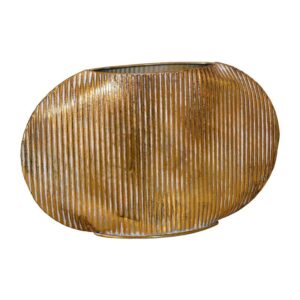 ΜΕΤΑΛΛΙΚΟ ΕΠΙΤΡΑΠΕΖΙΟ ΔΙΑΚΟΣΜΗΤΙΚΟ ΒΑΖΟ Fylliana FL0250 ΧΡΥΣΟ ΧΡΩΜΑ 51x15x30εκ