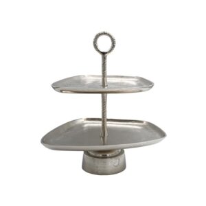 ΜΕΤΑΛΛΙΚΟΣ ΔΙΑΚΟΣΜΗΤΙΚΟΣ ΔΙΩΡΟΦΟΣ ΔΙΣΚΟΣ Fylliana FL11395 ΑΣΗΜΙ ΧΡΩΜΑ 42x35x45εκ