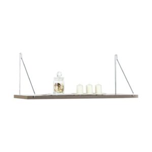 ΜΟΝΟ ΡΑΦΙ ΤΟΙΧΟΥ Fylliana "Elmira" ΚΑΡΥΔΙ-ΧΡΩΜΙΟ 72x20x27εκ