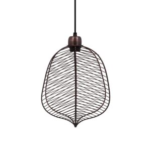 ΜΟΝΟΦΩΤΟ ΜΕΤΑΛΛΙΚΟ Fylliana Leaf COPPER ΧΡΩΜΑ ΜΠΡΟΝΖΕ 25x13x38εκ sls