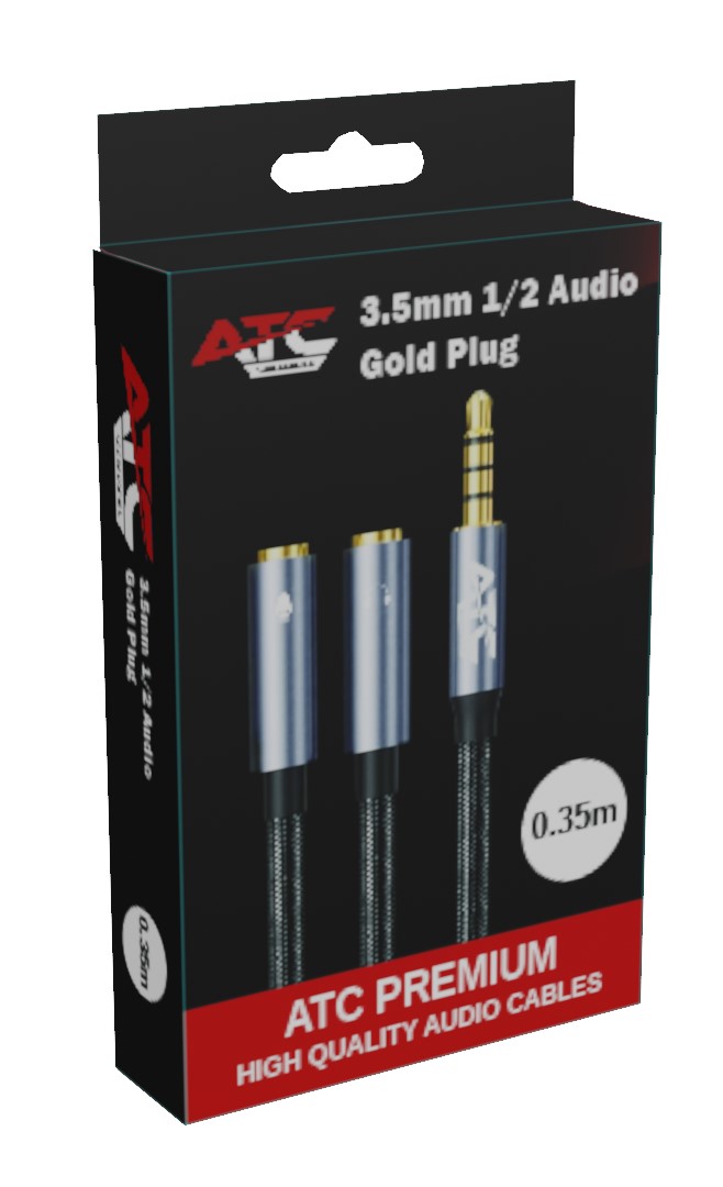 Μετατροπέας ATC HQ 3.5mm 4PIN Θηλ. Σε 2x 3.5mm 0.35m Μετατροπέας ATC HQ 3.5mm 4PIN Θηλ. Σε 2x 3.5mm 0.35m - Image 2