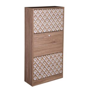 ΠΑΠΟΥΤΣΟΘΗΚΗ Fylliana "Home" 1873 ΜΕ 3 ΠΟΡΤΕΣ SONOMA-ΛΕΥΚΗ 60x23