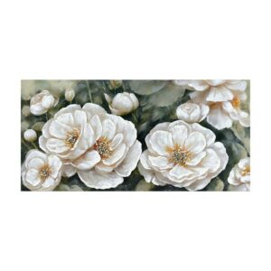 ΠΙΝΑΚΑΣ ΣΕ ΚΑΜΒΑ Fylliana FL24081 ΛΕΥΚΟ-ΚΑΦΕ 120x3x60εκ