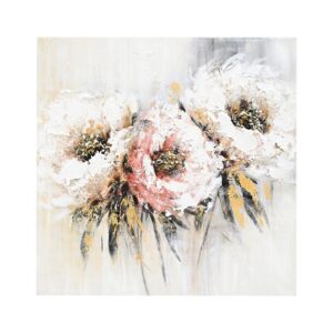 ΠΙΝΑΚΑΣ ΣΕ ΚΑΜΒΑ Fylliana FL25097 ΜΠΕΖ-ΛΕΥΚΟ-ΧΡΥΣΟ 80x3x80εκ