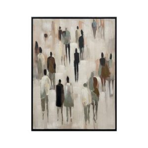 ΠΙΝΑΚΑΣ ΣΕ ΚΑΜΒΑ Fylliana "Peoples No1 37530" ΜΠΕΖ-ΓΚΡΙ-ΛΕΥΚΟ 60x4x80εκ